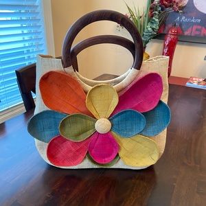 Mar Y Sol Guadeloupe Flower Handbag